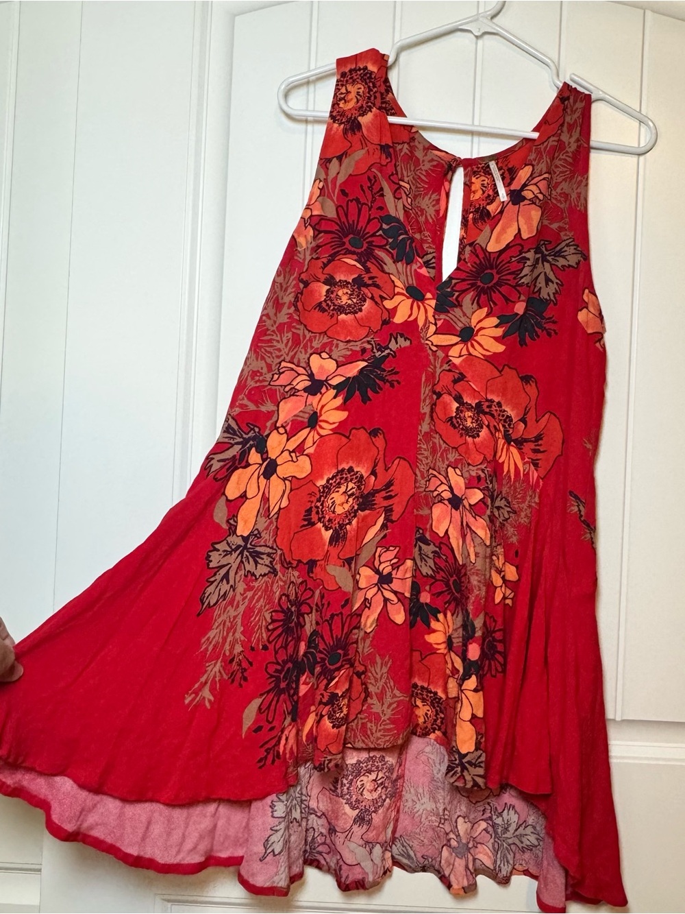 Free People Backyard Party floral tunic dress